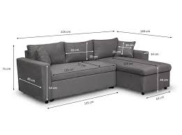 Optez pour un modèle de banquette clic clac avec coffre de rangement. Canape D Angle Maria Reversible Et Convertible Avec Coffre Gris