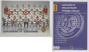 Detta är en föreningsapp för leksands if. 1994 95 Leaf Elit Set Sweden Team Checklist Leksands If Leksand 312 Ebay