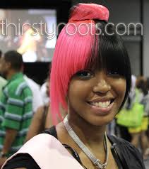 She has added to her looks by wearing complementary accessories with it. Black Girls With Emo Hairstyles