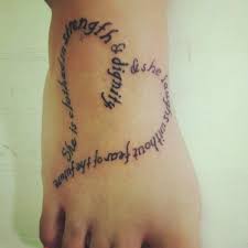 Heart Shaped Strength Tattoo Quotes On Foot Heart Quote Tattoos Foot Tattoo Quotes Tattoo Quotes Strength Tattoo