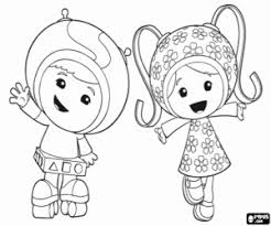 The free printable pictures will remind the children of the best moments of their favorite cartoon and will allow them to contribute to the creation of images for the main characters: Umizoomi Coloring Pages Printable Games