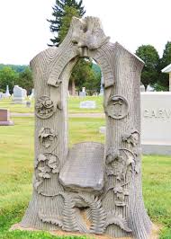 At A Cemetery In Ohio Cemetery Monuments Unusual Headstones Cemetery Statues