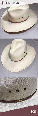 Resistol Big Spender 10x Straw Cowboy Hat Straw Cowboy Hat Brown Leather Band Cowboy Hats