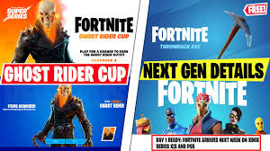 Fortnite hosts its special ghost rider cup tournament november 4, giving fans an early opportunity to add ghost rider skins to their locker before everyone else. New Next Gen Fortnite Details Graphics Day 1 Launch Free Og Throwback Pickaxe Ghost Rider Cup Youtube