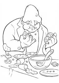 Ninja turtle mask coloring page. Ugly Monster Eating Cookies In Funschool Halloween Coloring Page Netart