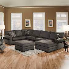 Simmons Upholstery Deluxe Sectional Wohnzimmer Braun Wohnzimmerentwurfe Wohnzimmer Grau