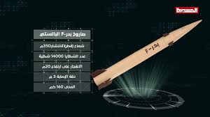 .عن تدمير صاروخ باليستي وطائرة مسيرة ملغومة أطلتقهما ميليشيا الحوثي صوب المملكة. Ø§Ù„Ø­ÙˆØ«ÙŠ ÙŠØ·ÙˆØ± ØµØ§Ø±ÙˆØ® Ø¨Ø§Ù„ÙŠØ³ØªÙŠ Ø¬Ø¯ÙŠØ¯ ÙŠØ­Ù…Ù„ Ø§Ø³Ù… Ø¨Ø¯Ø±f Udefense Ù…Ù†ØªØ¯Ù‰ Ø§Ù„ØªØ­Ø§Ù„Ù Ù„Ø¹Ù„ÙˆÙ… Ø§Ù„Ø¯ÙØ§Ø¹