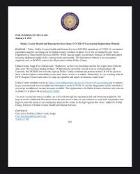 Dallas County Hhs On Twitter Click Below To Register With Dchhs To Receive The Covid 19 Vaccine To Register For The Vaccine You Need To Be In Phase 1a Or 1b At This