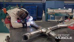 The nascar engine box is fairly tight, and manufacturers don't have a lot of leeway in design parameters. Installing A Nascar Style Exhaust System On A Foxbody Mustang Detroit Muscle