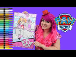 These coloring pages feature 18 giant scenes filled with exciting designs kids can color with their own crayola markers and crayons (sold separately). Coloring Skye Paw Patrol Giant Coloring Book Page Crayola Crayons Coloring With Kimmi The Clown Youtube