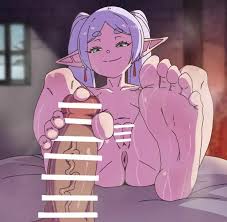 Frieren Footjob [Funen_Gomi]