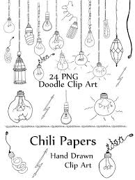 Black And White Light Bulb Border Light Bulb Doodle Clipart Bullet Journal Doodles Doodles Clip Art