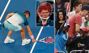 For those on the move, we will have the miami open covered on sky sports news hq and via our website skysports.com/tennis, our app for mobile devices and ipad. Dominic Thiem Smashes Racket In Fury Before Retiring Ill Against Qualifier Alexei Popyrin Daily Mail Online
