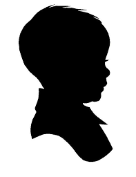 Baby Boy Head Clipart Black And White Silhouette Artist Karl Johnson At Black Wagon Black Wagon Baby Silhouette Silhouette Art Boy Silhouette