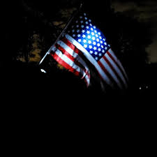Mounted Flagpole Solar Light Illumination Alley Mounted Solar Light