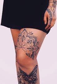 Pin By Christine Harris On Tatu Traditional Mandala Tattoo Leg Tattoos Women Knee Tattoo
