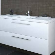 Maybe you would like to learn more about one of these? Petit Meuble De Salle De Bain Blanc Laque Poignees Chromees Faible Profondeur 34 5cm Resistant Humidite