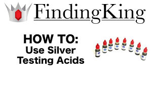 how to test silver using silver acid