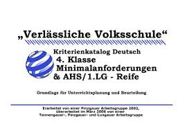 Klasse als gratis download und zum ausdrucken. Kriterienkatalog Deutsch 4 Klasse