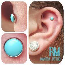 Randy Mickulesku On Instagram Fresh Flat Piercing With A 4mm Turquoise Top From Our Friends At Neometaljewelry Neometal Jewelry Turquoise Top Flat Piercing