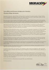 Migración colombia) is colombia's border control agency responsible for monitoring and conducting migratory control within the framework of national sovereignty and in. Director De Migracion Colombia Presento Su Renuncia Irrevocable A Duque