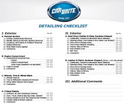 Cleaning Your Car A Detailed Checklist For A Professional Cleaning Inside And Outside Your Car Car Detailing Car Detail Shop Car Checklist