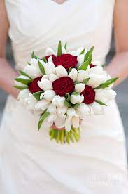 Maybe you would like to learn more about one of these? Red Rose And White Tulip Wedding Bouquet Photograph By Lee Avison