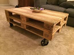 Instead, i decided to make one out of crates. Very Cool Coffee Table Made From Double Stacked Reclaimed Wood Pallets On Top Of Spoked Vintage Indus Coffee Table With Wheels Cool Coffee Tables Coffee Table