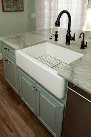White Farmhouse Sink In Kitchen Island White Farmhouse Sink Farmhouse Sink Kitchen Farmhouse Sink