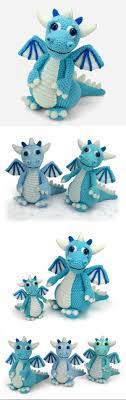 Izzy The Ice Dragon Amigurumipatterns Net In 2020 Crochet Animal Patterns Ice Dragon Amigurumi Pattern
