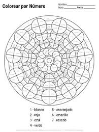 Spanish Color By Number Mandala Coloring Pages Tpt The soothing designs usually offer the colorist endless possibilities when selecting a color palette.