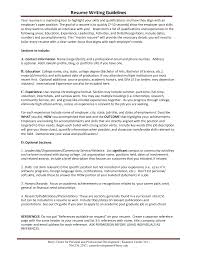 resume writing basics
