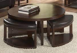 The table is made out of dark oak wood with a polished finish, and the. Coffee Tables With Seating Underneath Ideas On Foter