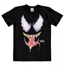 Какие эффекты в трейлере веном ? Venom Face Marvel Comics Easyfit T Shirt Marvel Venom Face