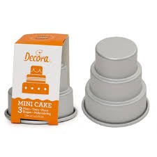 3 tier mini wedding cake pan. Anodized Aluminum Mini Wedding Cake 3 Tiers By Decora