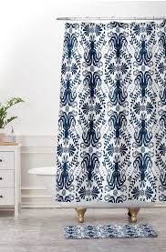 Nautical Damask Shower Curtain Coastal Decor Bathroom Etsy Bathroom Decor Nautical Shower Curtains Modern Bathroom Decor