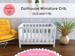 Download Dollhouse Miniature Crib Tutorial And Svg File Dilly Dally Dollhouse