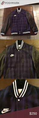 Nike Usa Leather Letterman Varsity Jacket Varsity Jacket Leather Sleeve Jacket Usa Leather