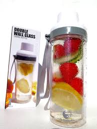 This Is A Double Wall Glass Water Bottle Borosilicate Glass On The Inner Wall And Pba Free Plastic On The Outside Double Wall Glass Glass Water Bottle Bottle