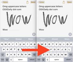 Use the input field above to type in your message. How To Change The Keyboard To Uppercase Letter Keys On Iphone And Ipad Osxdaily