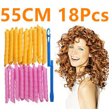 Free shipping on orders over $25.00. 55 Cm Magic Hair Curlers 18 Pieces Hair Curlers Spiral Curls Magic Styling Kit No Heat Hair Curlers Colored Hair Rollers With Styling Hook Tools For Long Hair 55 Cm Wish