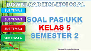Check spelling or type a new query. Kisi Kisi Pas Ukk Kelas 5 Semester 2 K13 Tahun 2021 Nyumplik Com