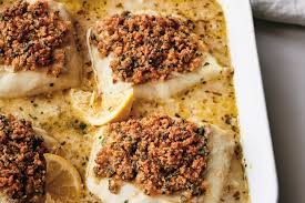 They're all great flavors together. Ina Garten S Baked Cod With Garlic Herb Ritz Crumbs House Home