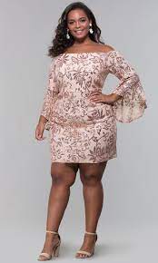 Sequin Lace Short Wedding Guest Plus Size Dress Plus Size Party Dresses Plus Size Wedding Guest Dresses Dresses