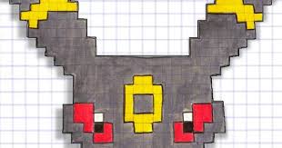 Pixel Art Noctali Facile In 2020 Pixel Art Art Pokemon