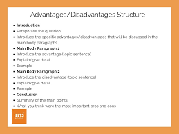 How To Write An Advantages Or Disadvantages Essay Ielts