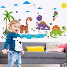 Choose from contactless same day delivery, drive up and more. 3d Dinosaur Wall Sticker Removable Mural Decal Vinyl Art Cartoon Kids Room Decor Home Decor Children S Bedroom Sports Decor Decals Stickers Vinyl Art