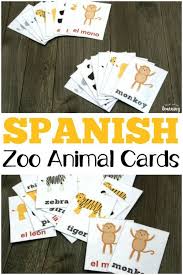 Spanish Zoo Animal Flashcards Look We Re Learning