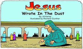 Satan tried to get jesus to turn. One Page Bible Stories