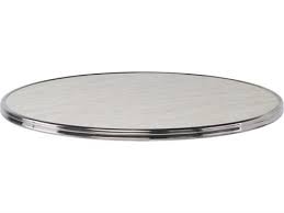 Related articles more from author. Sika Design Alu Affaire Chrome Strapping Genoa 23 Wide Round Faux Marble Laminate French Cafe Table Top Siks000193